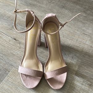 Lulu’s Taylor Blush Ankle strap heel sandals Size 7.5